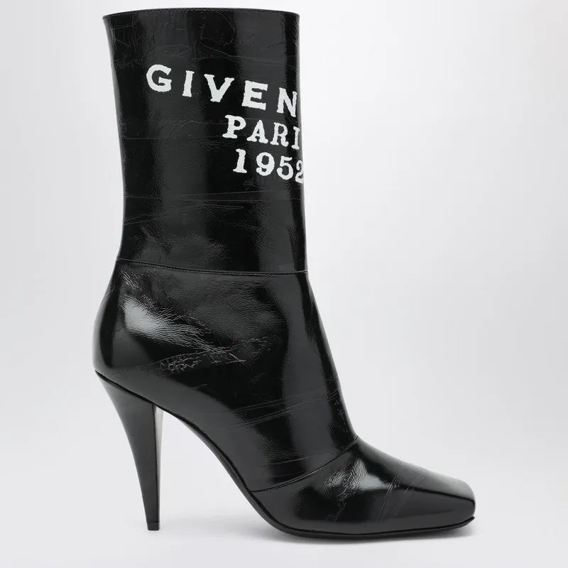 Black Sliced Square Givenchy Tape Ankle Boots sold by Wanan Luxury