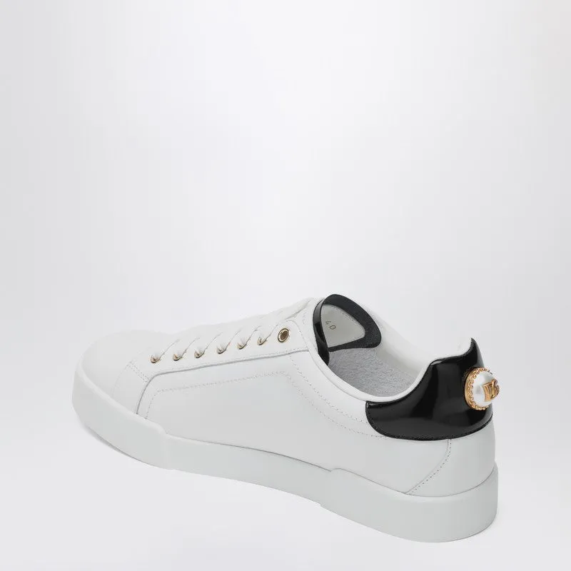 White/Gold Leather Portofino Sneakers sold by Wanan Luxury product image thumbnail 2