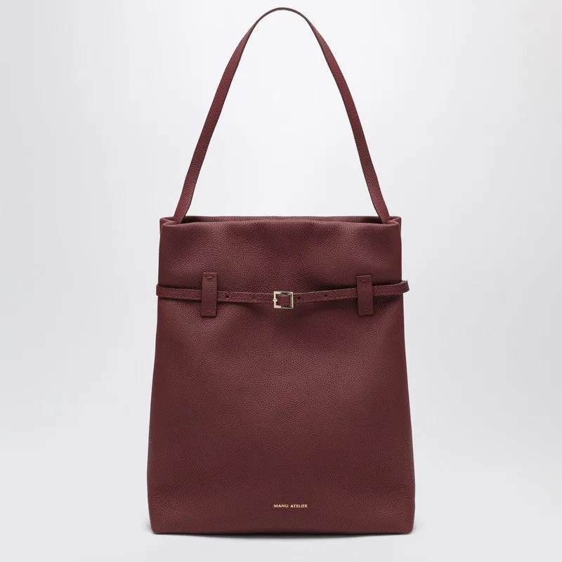 Tote Du Jour Burgundy Suede Tote Bag sold by Wanan Luxury