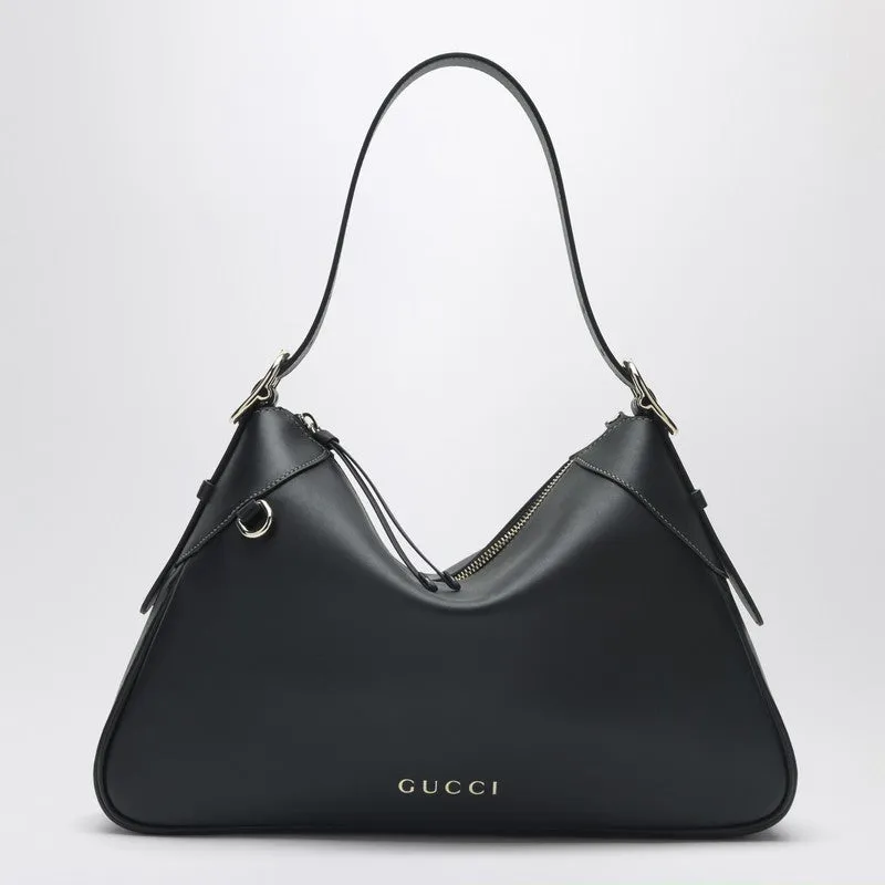Gg Emblem Large Black Shoulder Bag made by Gucci