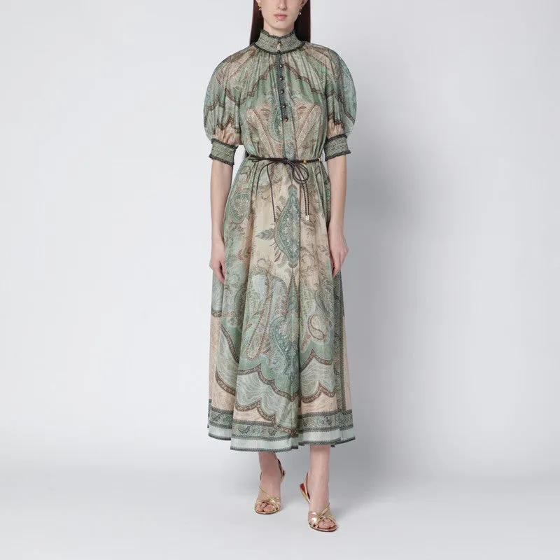 Wanderlust Billow Dress With Tapestry Print sold by Wanan Luxury
