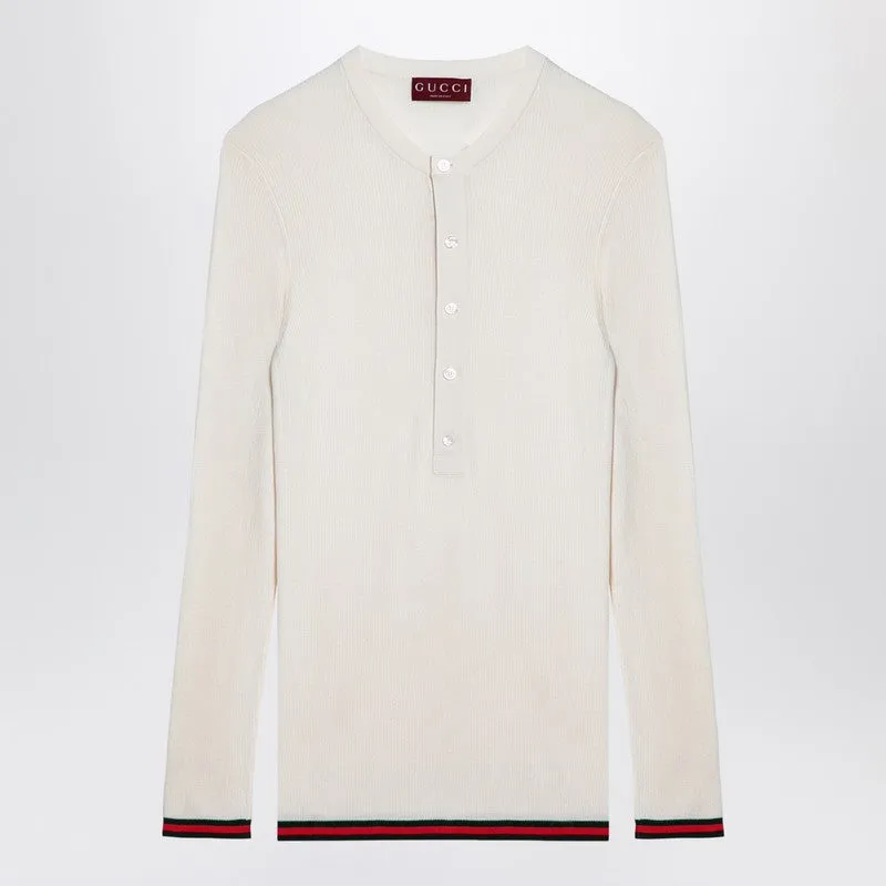 White Silk Jersey With Web Ribbon sold by Wanan Luxury