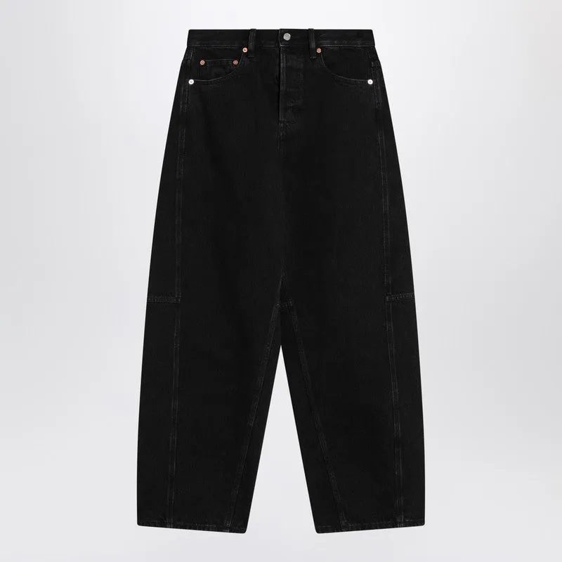 Black Wide-Leg Jeans sold by Wanan Luxury