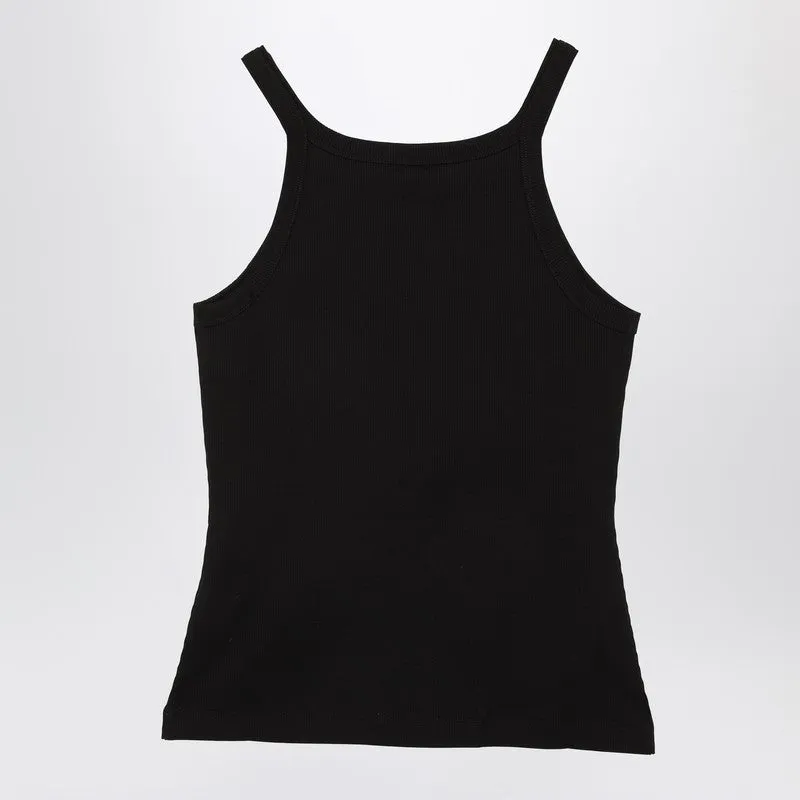 Black Tank Top With Logo sold by Wanan Luxury product image thumbnail 2