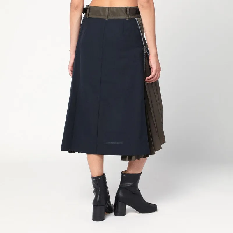Navy/Kaki Tailored Skirt sold by Wanan Luxury product image thumbnail 2