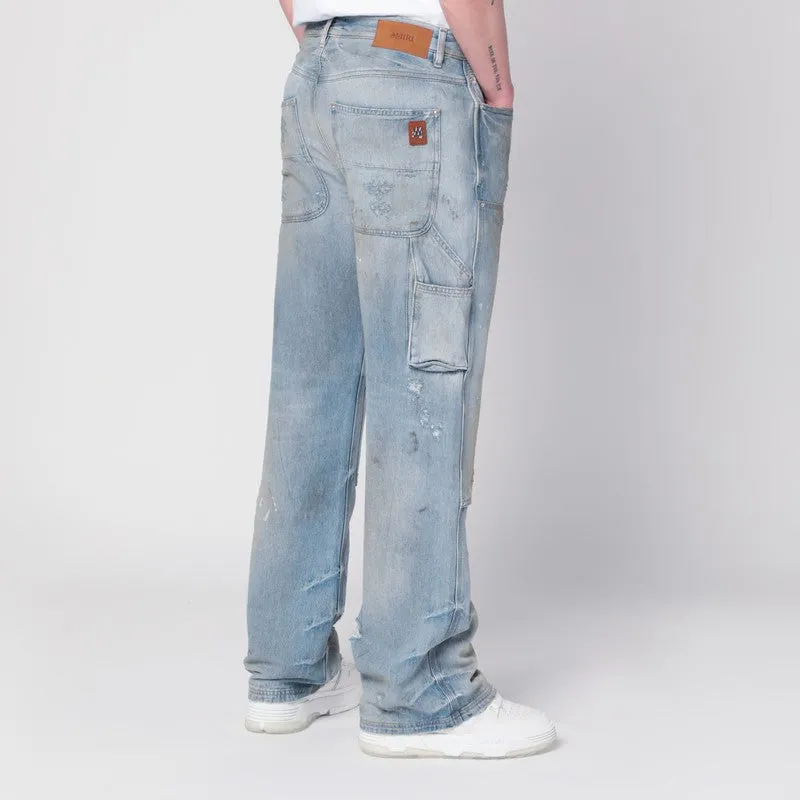 Jeans Carpenter Light Washed Blue sold by Wanan Luxury product image thumbnail 2