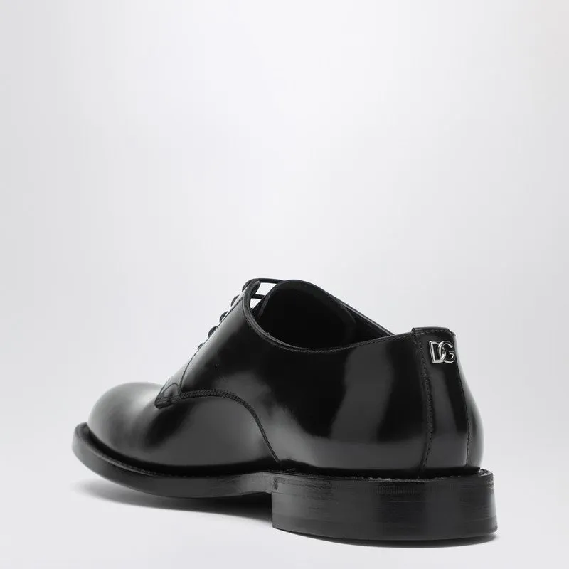 Black Leather Derby Shoes sold by Wanan Luxury product image thumbnail 2