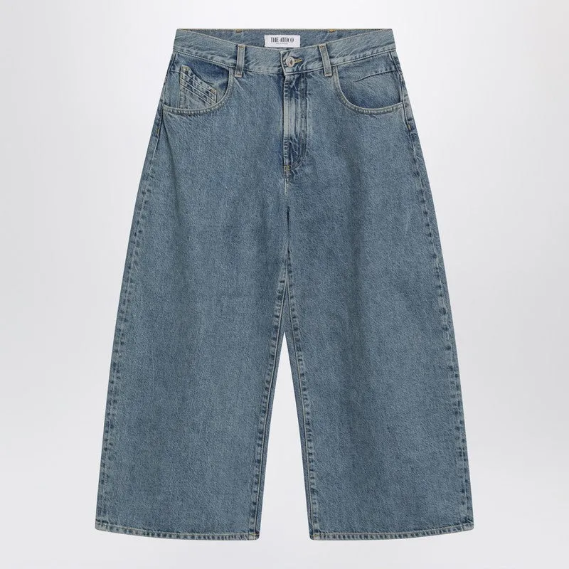 Light Blue Cropped Jeans sold by Wanan Luxury