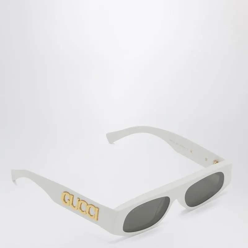 White Acetate Geometric Sunglasses sold by Wanan Luxury product image thumbnail 2