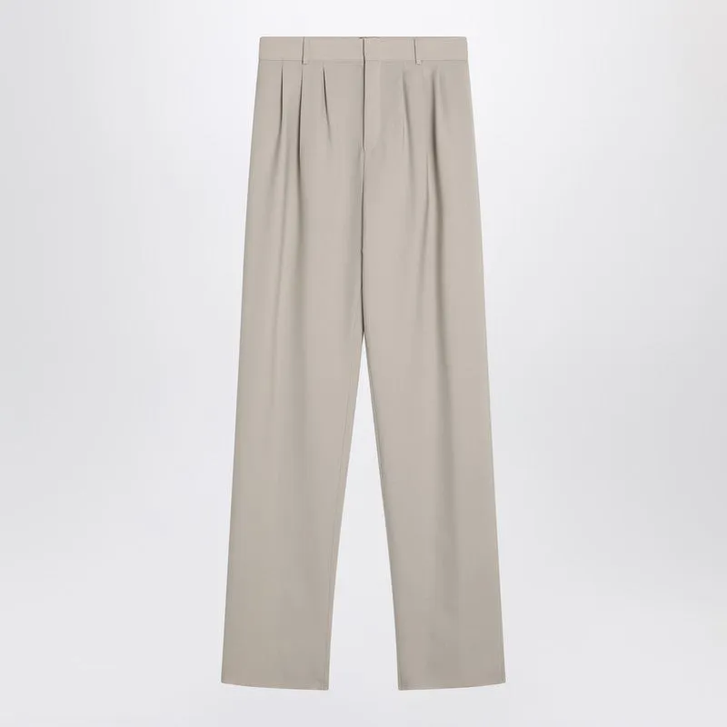 Beige Wool Trousers sold by Wanan Luxury