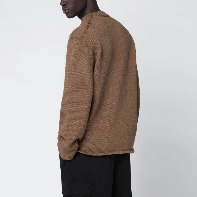 Dark Beige Cotton Sweater sold by Wanan Luxury product image thumbnail 2
