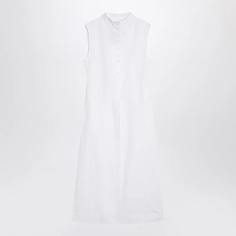 White Shirt Dress In Cotton sold by Wanan Luxury