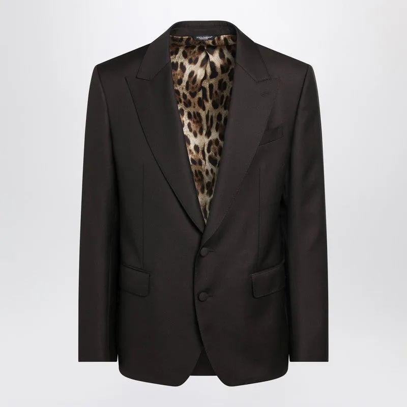 Brown Single-Breasted Wool Jacket sold by Wanan Luxury