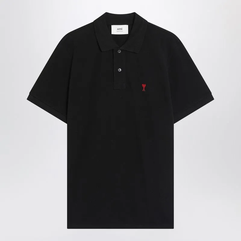 Ami De Coeur Black Polo Shirt sold by Wanan Luxury