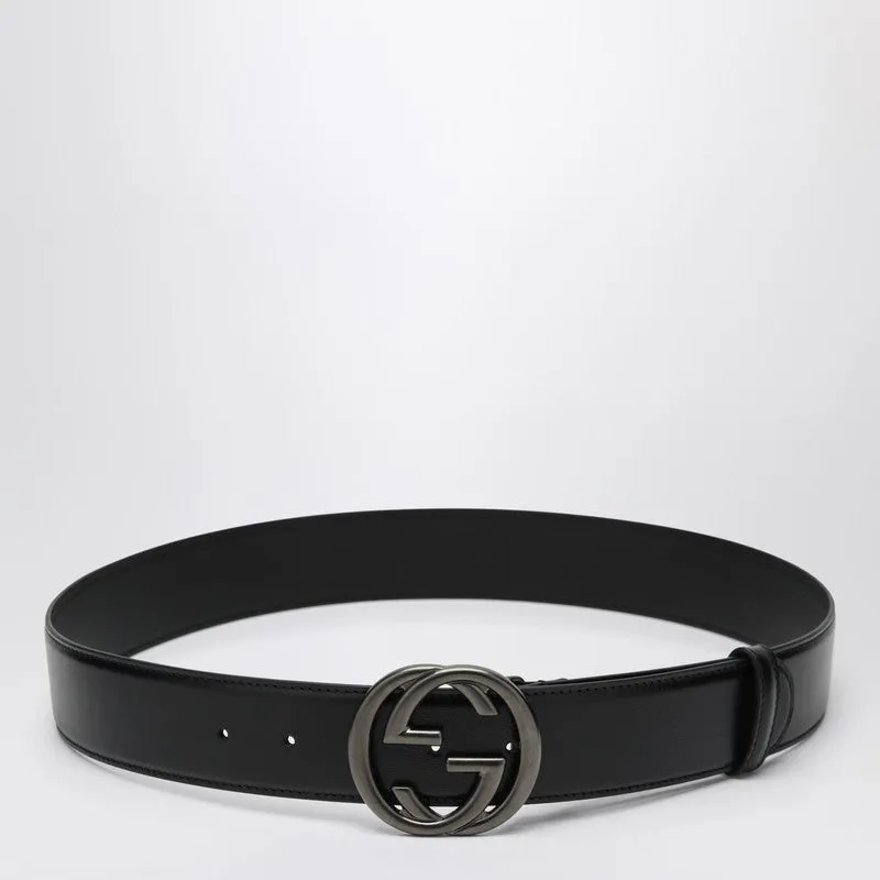 Belt With Gg Black Buckle made by Gucci