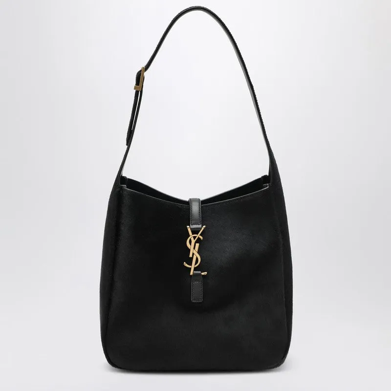 Black Le 5 À 7 Shoulder Bag In Pony-Effect Leather sold by Wanan Luxury