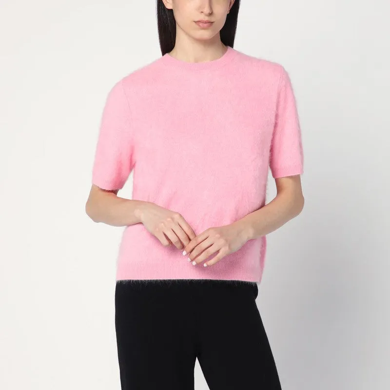 Pink Brushed Cashmere Sweater sold by Wanan Luxury