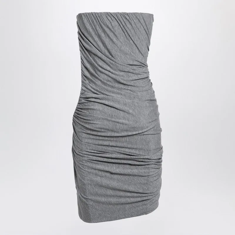 Grey Draped Viscose Mini Dress sold by Wanan Luxury product image thumbnail 2