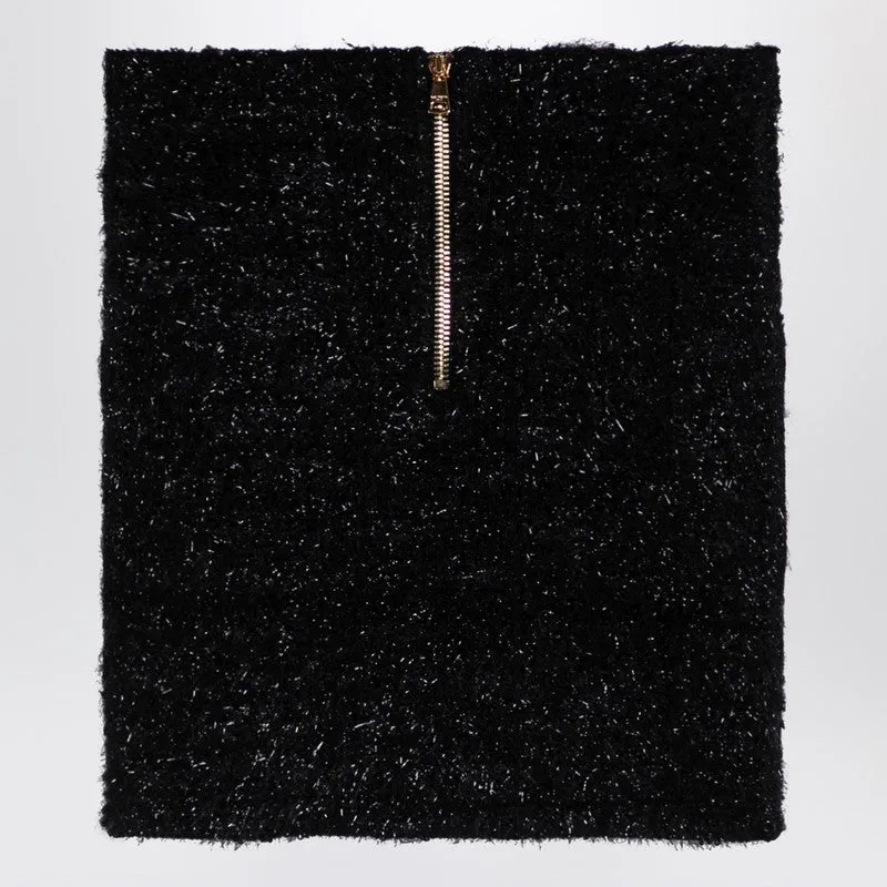 Black Tweed Miniskirt With Buttons sold by Wanan Luxury product image thumbnail 2