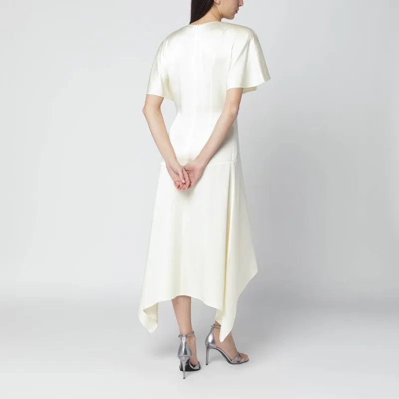 Butter-Colored Satin Midi Dress sold by Wanan Luxury product image thumbnail 2