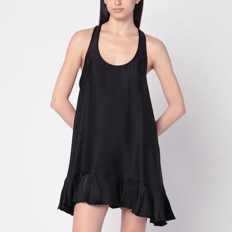 Black Lilith Dress In Silk Blend made by Anine Bing