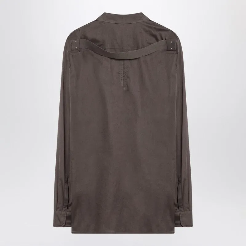 Dust-Coloured Cotton Shirt sold by Wanan Luxury product image thumbnail 2