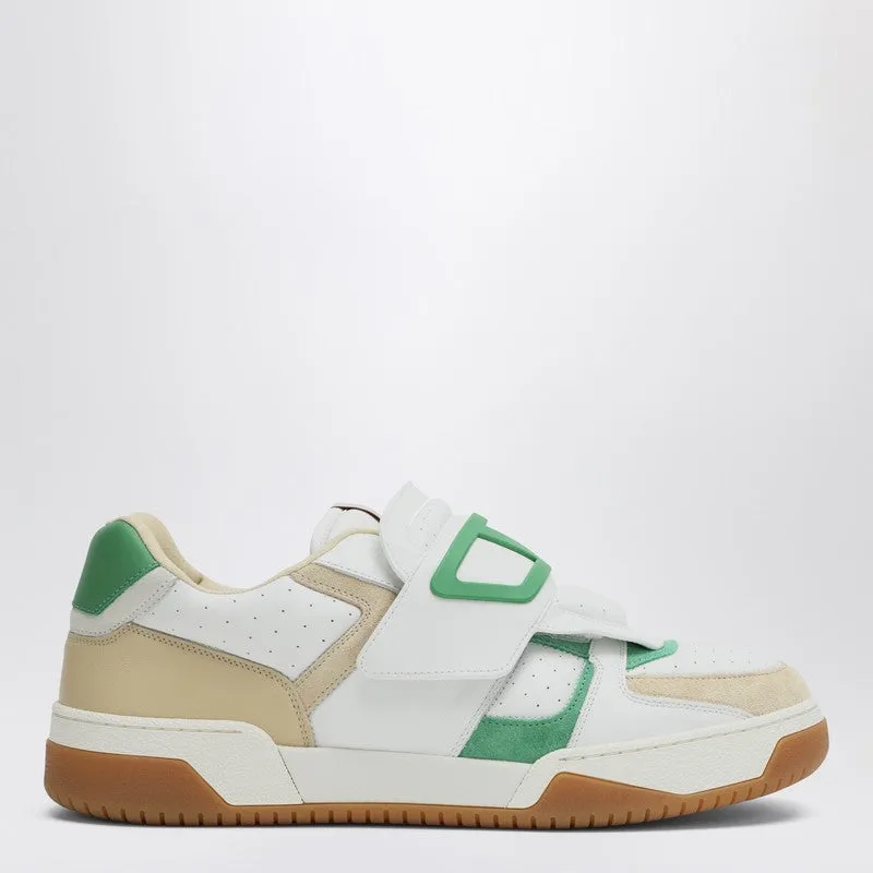 Sneakers Low Top Joie De Jouer White/Beige/Green made by Valentino Garavani