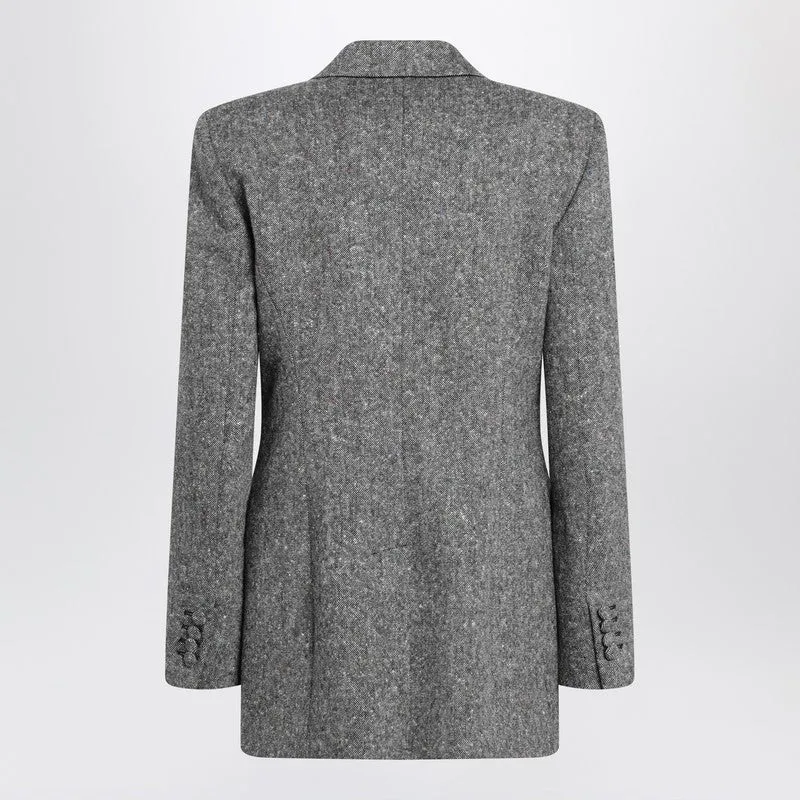 Double-Breasted Jacket In Natté Wool Bouclé sold by Wanan Luxury product image thumbnail 2