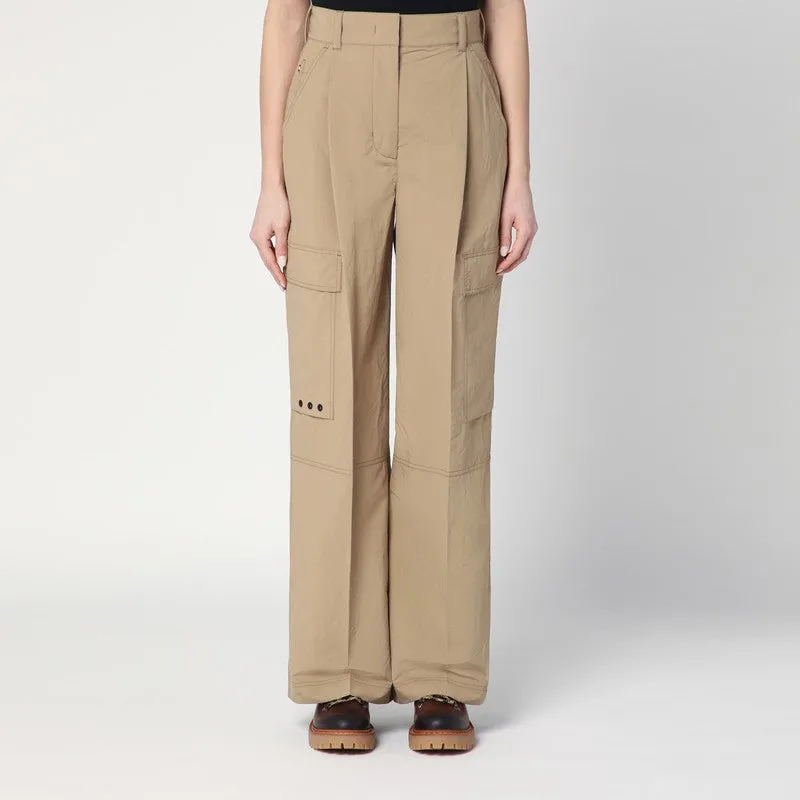 Beige Cargo Pants made by Moncler