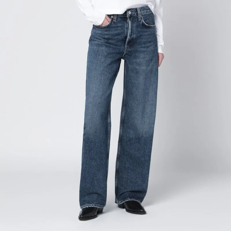 Blue Regenerated Denim Jeans made by Agolde