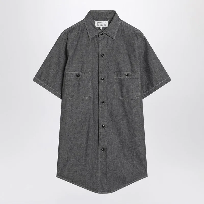 Gray Cotton Shirt sold by Wanan Luxury