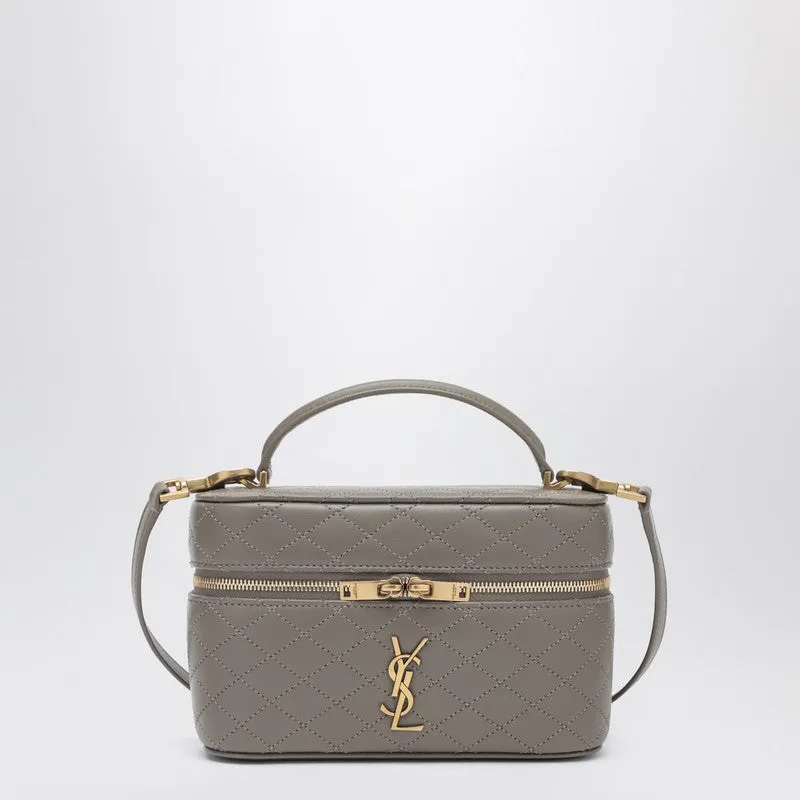 Gaby Vanity Bag In Taupe sold by Wanan Luxury