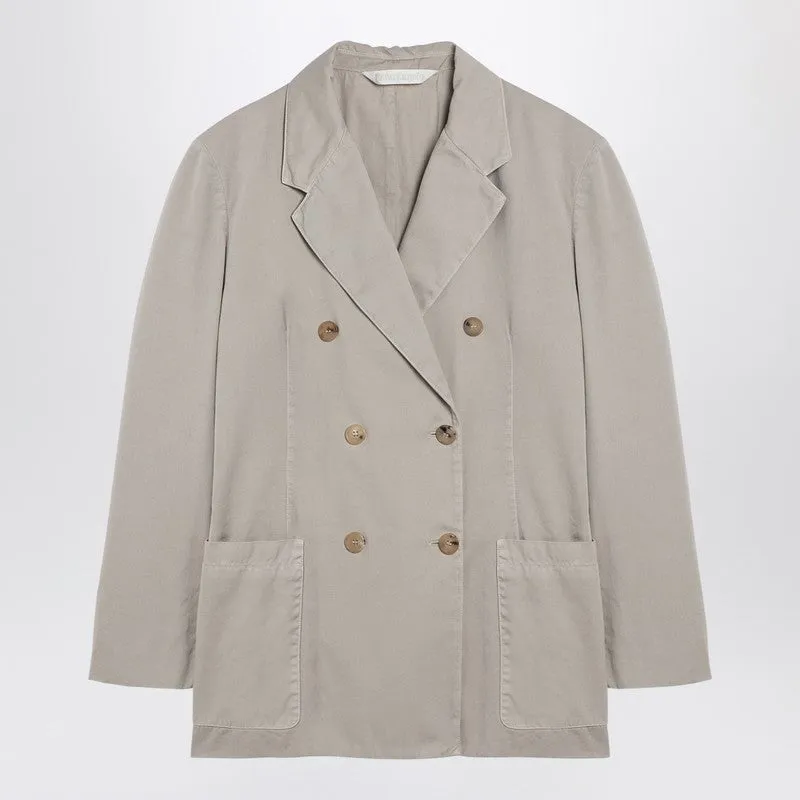 Beige Double-Breasted Cotton Jacket sold by Wanan Luxury