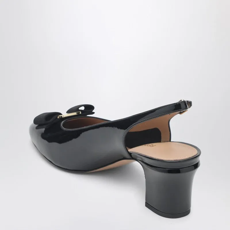 Black Vara Bow Slingback Shoes sold by Wanan Luxury product image thumbnail 2