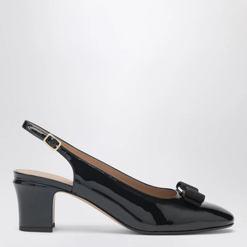 Black Vara Bow Slingback Shoes sold by Wanan Luxury