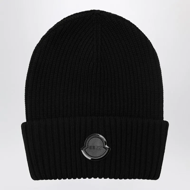 Black Wool Beanie sold by Wanan Luxury