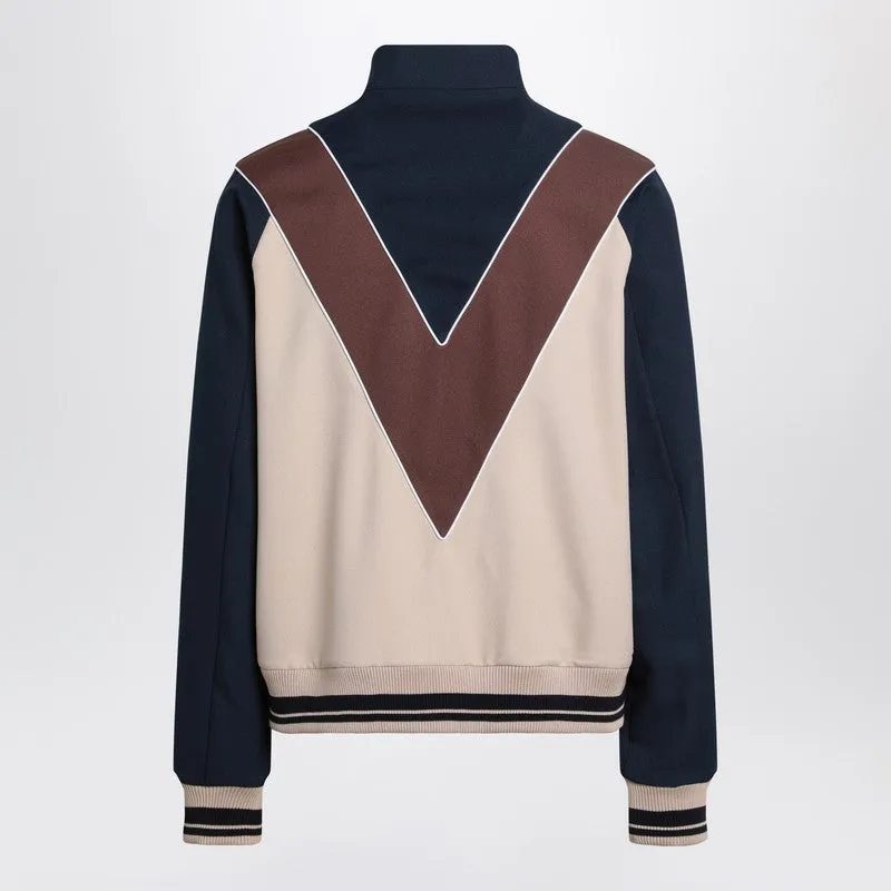 Zip-Up Sweatshirt With V Logo Patch sold by Wanan Luxury product image thumbnail 2