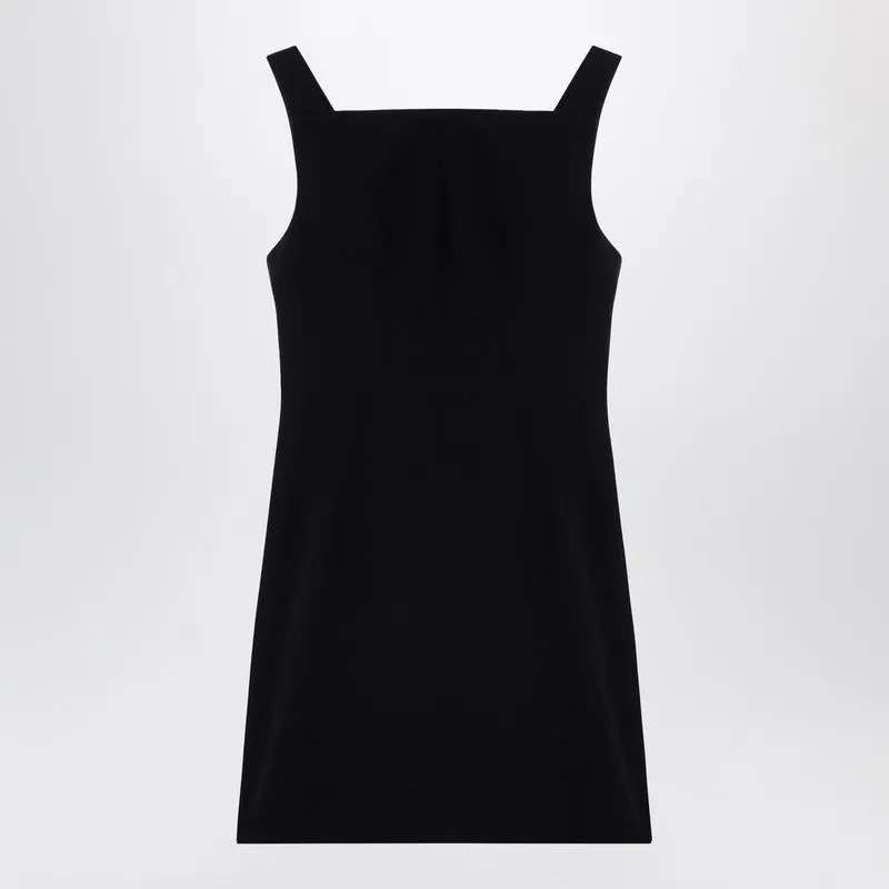 Black Mini Dress With Back Neckline sold by Wanan Luxury
