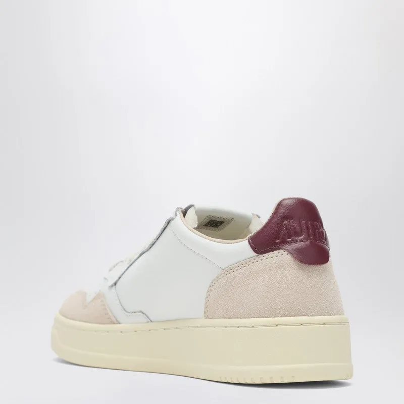 Medalist Sneakers In White/Burgundy Leather And Suede sold by Wanan Luxury product image thumbnail 2