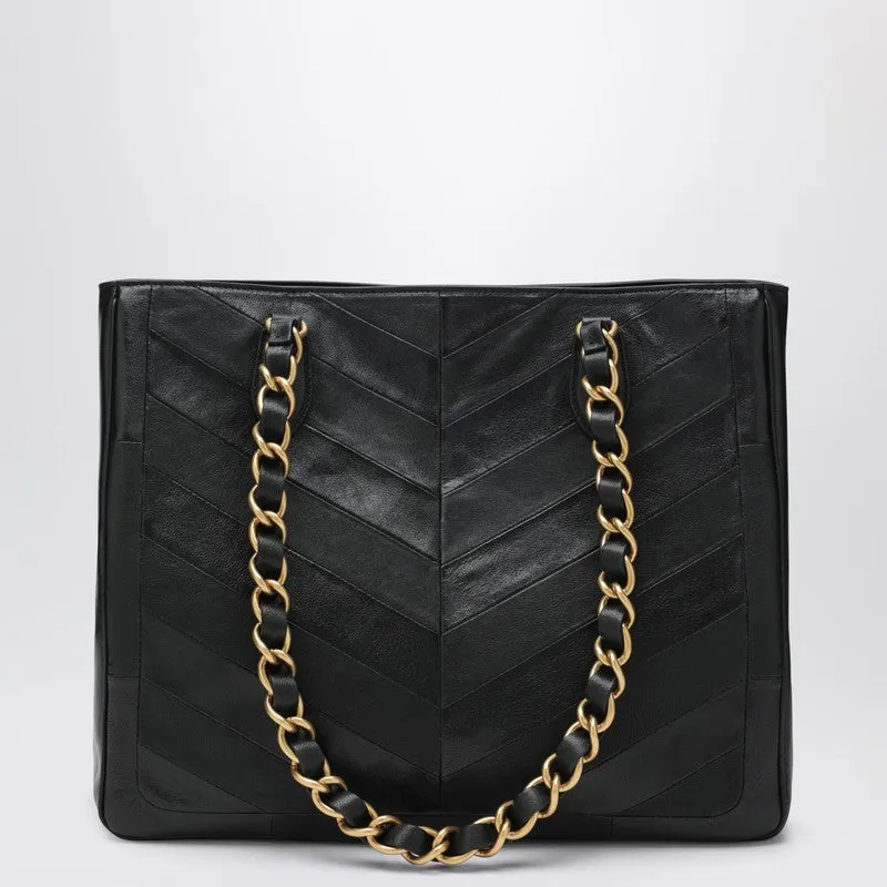 Black Laseine Shopping Bag sold by Wanan Luxury product image thumbnail 2