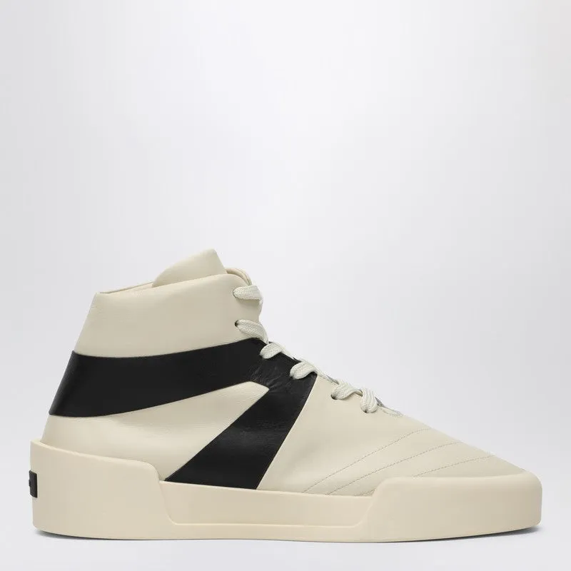 Cream/Black Basketball Sneakers sold by Wanan Luxury