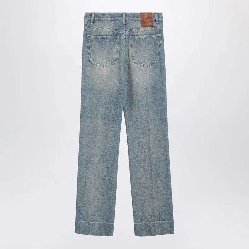 Light Blue Washed-Effect Jeans sold by Wanan Luxury product image thumbnail 2