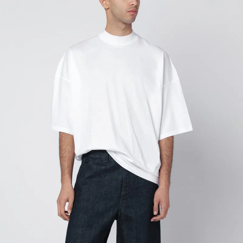 White Oversized Cotton T-Shirt sold by Wanan Luxury