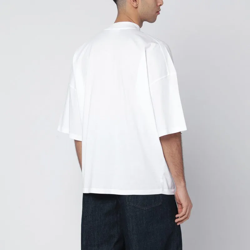 White Oversized Cotton T-Shirt sold by Wanan Luxury product image thumbnail 2