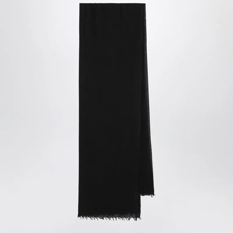 Black Silk And Cashmere-Blend Scarf made by destin