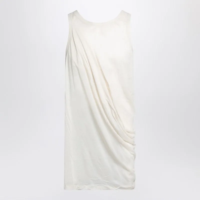 Ivory Tank Top With Draping sold by Wanan Luxury