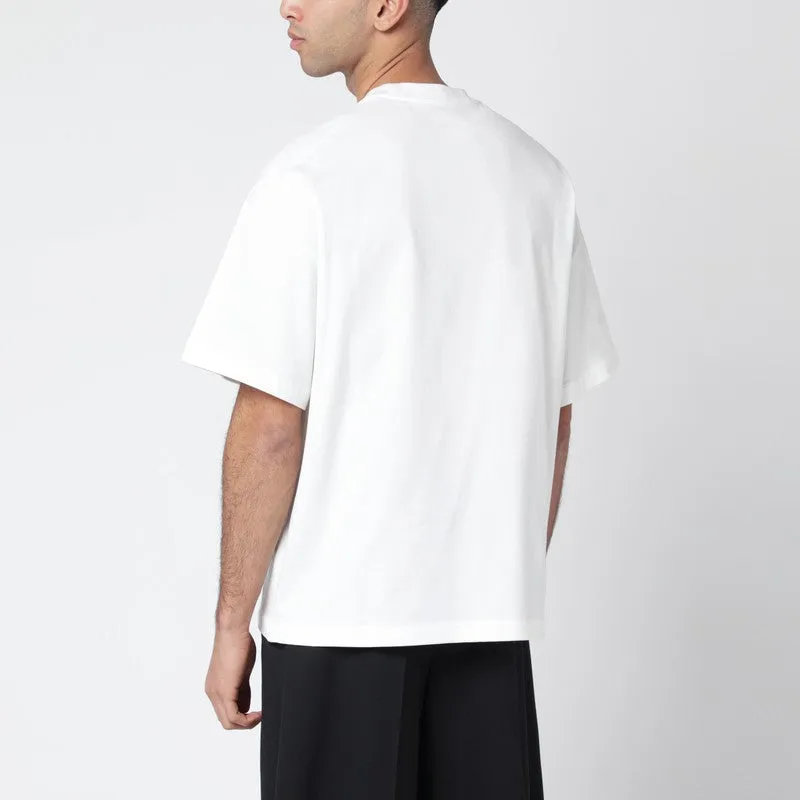 White Boxy T-Shirt With Logo sold by Wanan Luxury product image thumbnail 2