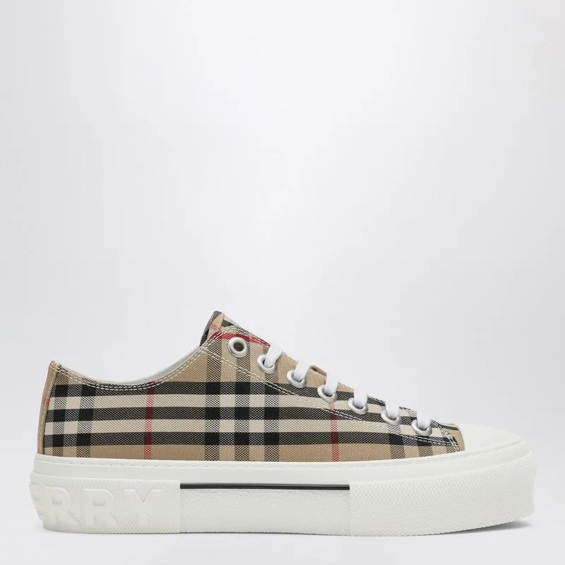 Vintage Check Beige Sneaker sold by Wanan Luxury