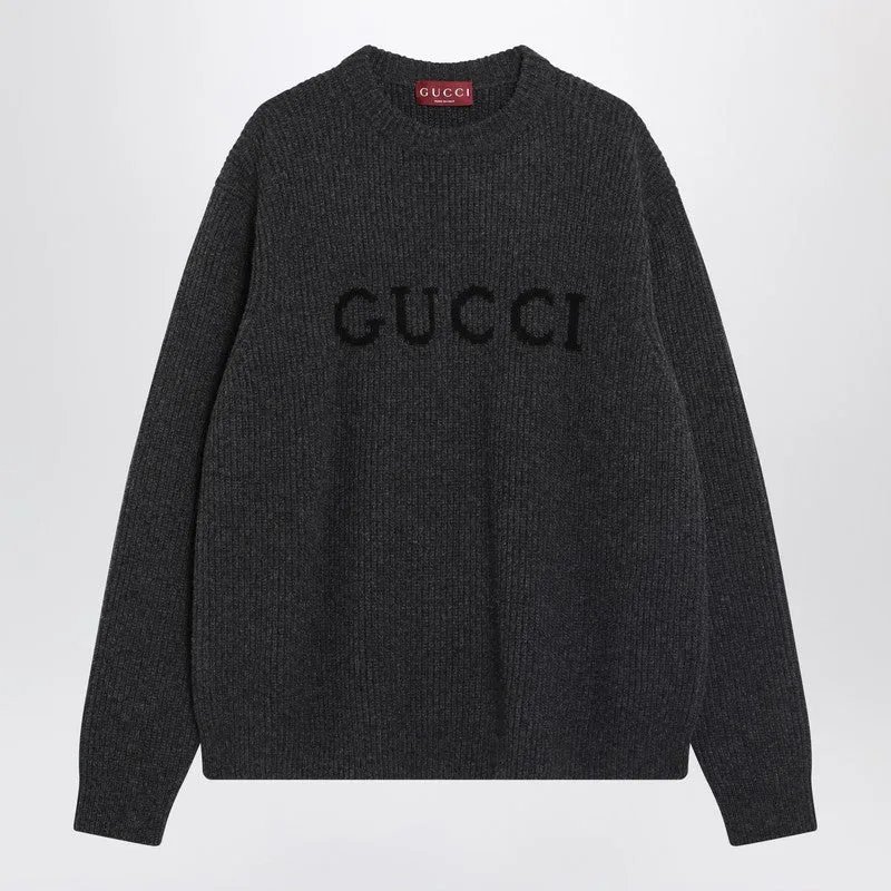 Gray Wool And Cashmere Sweater sold by Wanan Luxury