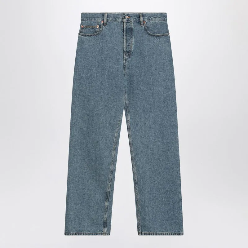 Light Blue Wide-Leg Jeans sold by Wanan Luxury